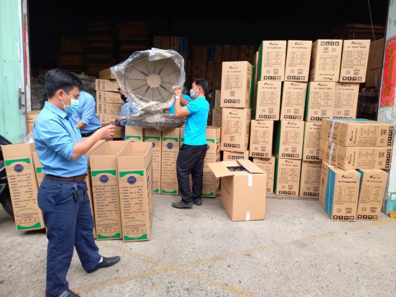 Cung cấp 100 cây Quạt công nghiệp Chinghai Vietnampost tại KCN Hiệp Phước